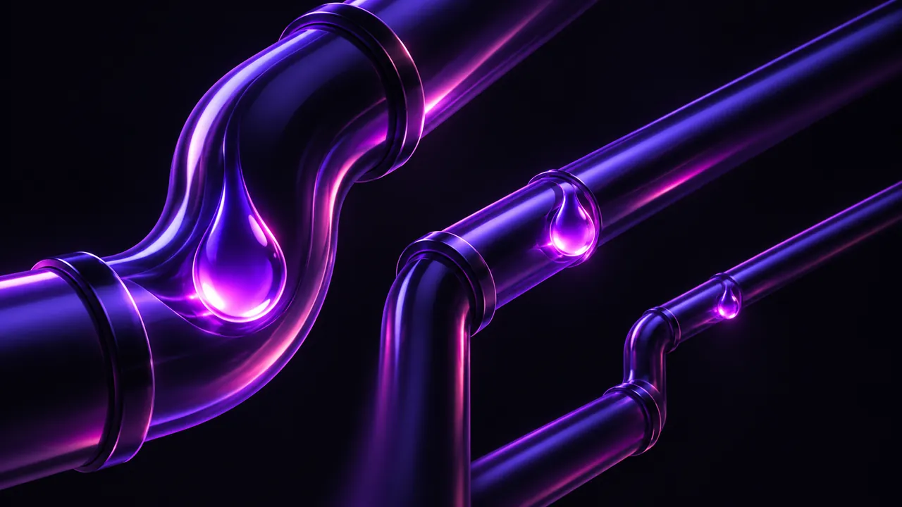 Abstract glowing conduits illustrating different payment routes, not a measured speed comparison