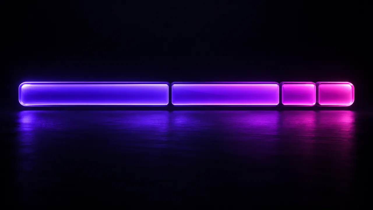 Concept illustration of four glowing payout stages, without measured durations