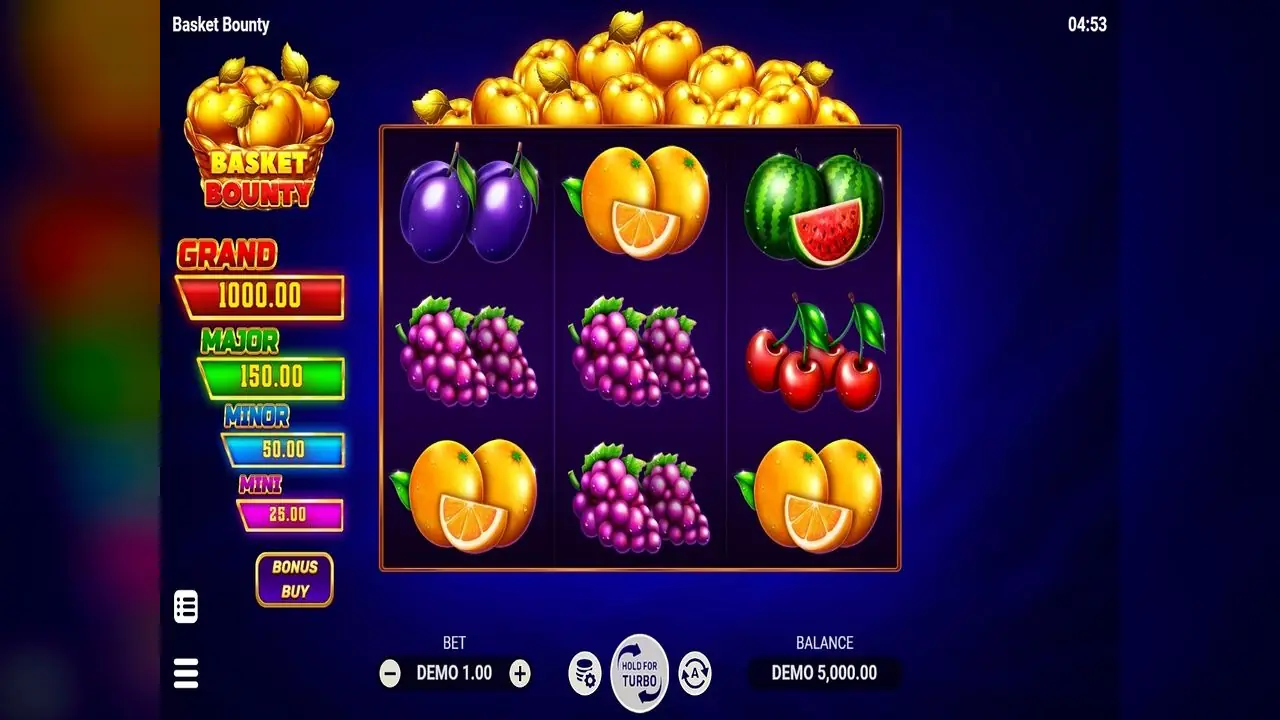 Basket Bounty by Evoplay — game screen