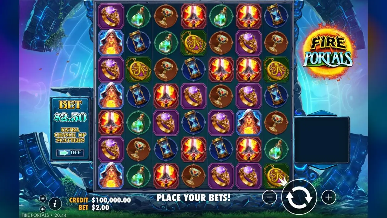 Fire Portals by Pragmatic Play — game screen