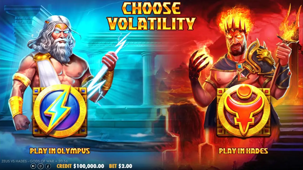 Zeus vs Hades – Gods of War by Pragmatic Play — game screen
